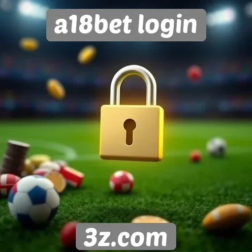 Funcionalidade do sistema de login no a18bet