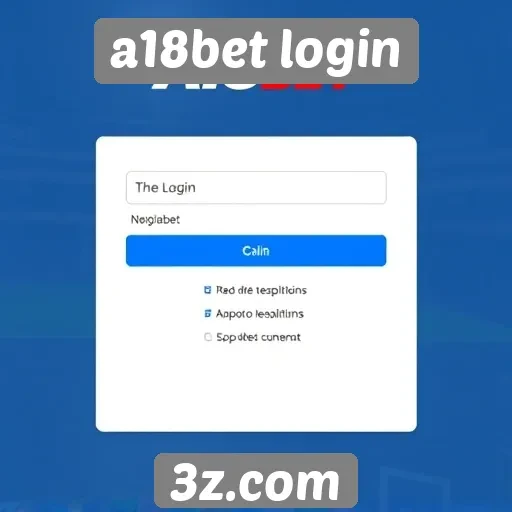 Experiência de usuário no a18bet login